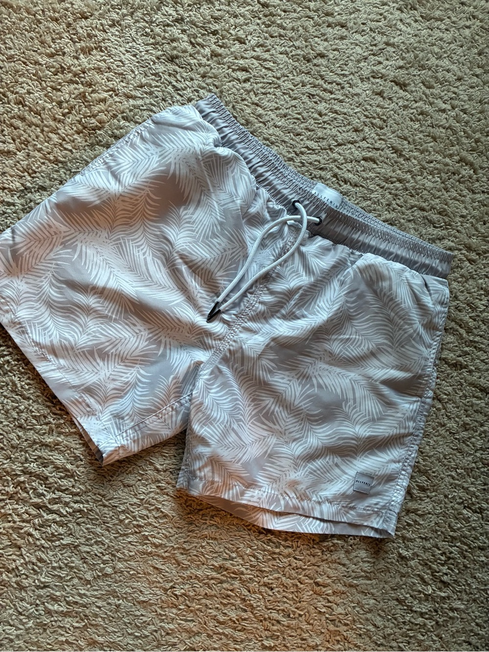 All Fenix Men’s Light Gray Swim Trunks - XL